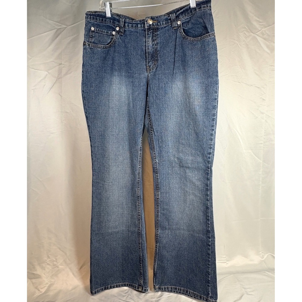 Vtg‎ Jordache Womens Bootcut Jeans Medium Wash 100% Cotton Size 17/18 10L782DC0